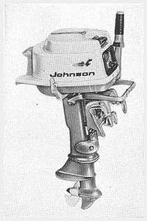 Johnson 51/2-hp. model has  thermostat and fuel pump